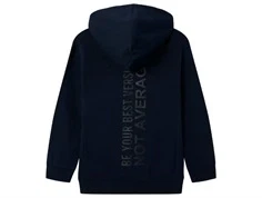 Name It navy blazer sweatshirt med hætte og tekst print
